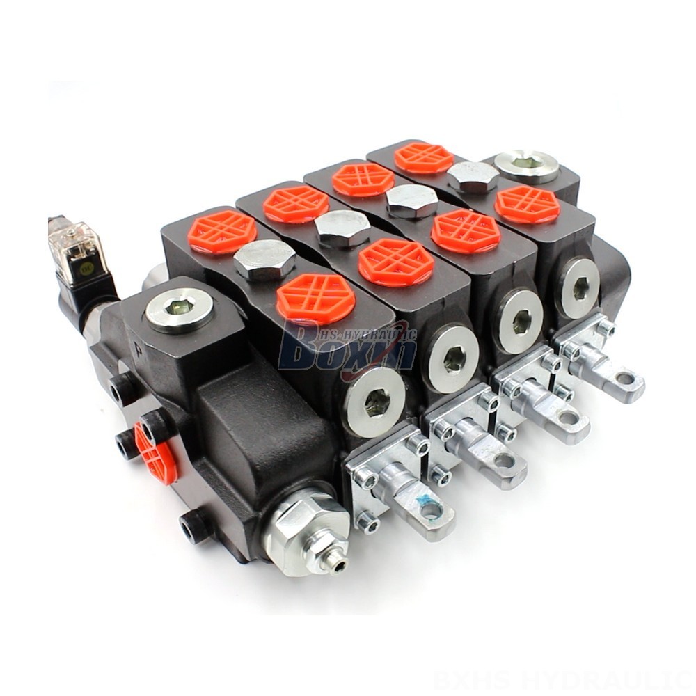 SD8-Electric unloading valve Manual 4 Spool Sectional Directional Valve | Wholesale main image